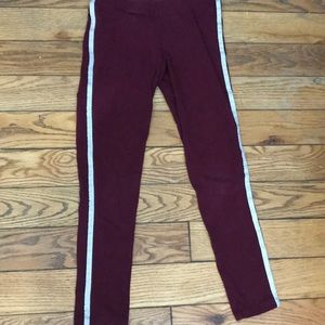 Maroon leggings